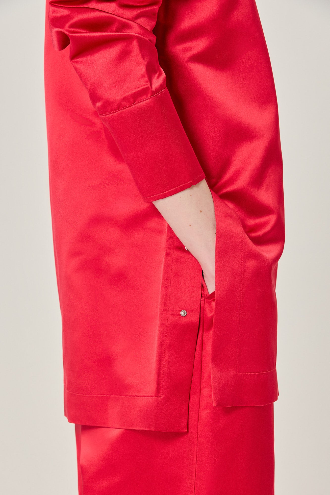 Valentina silk duchesse short dress