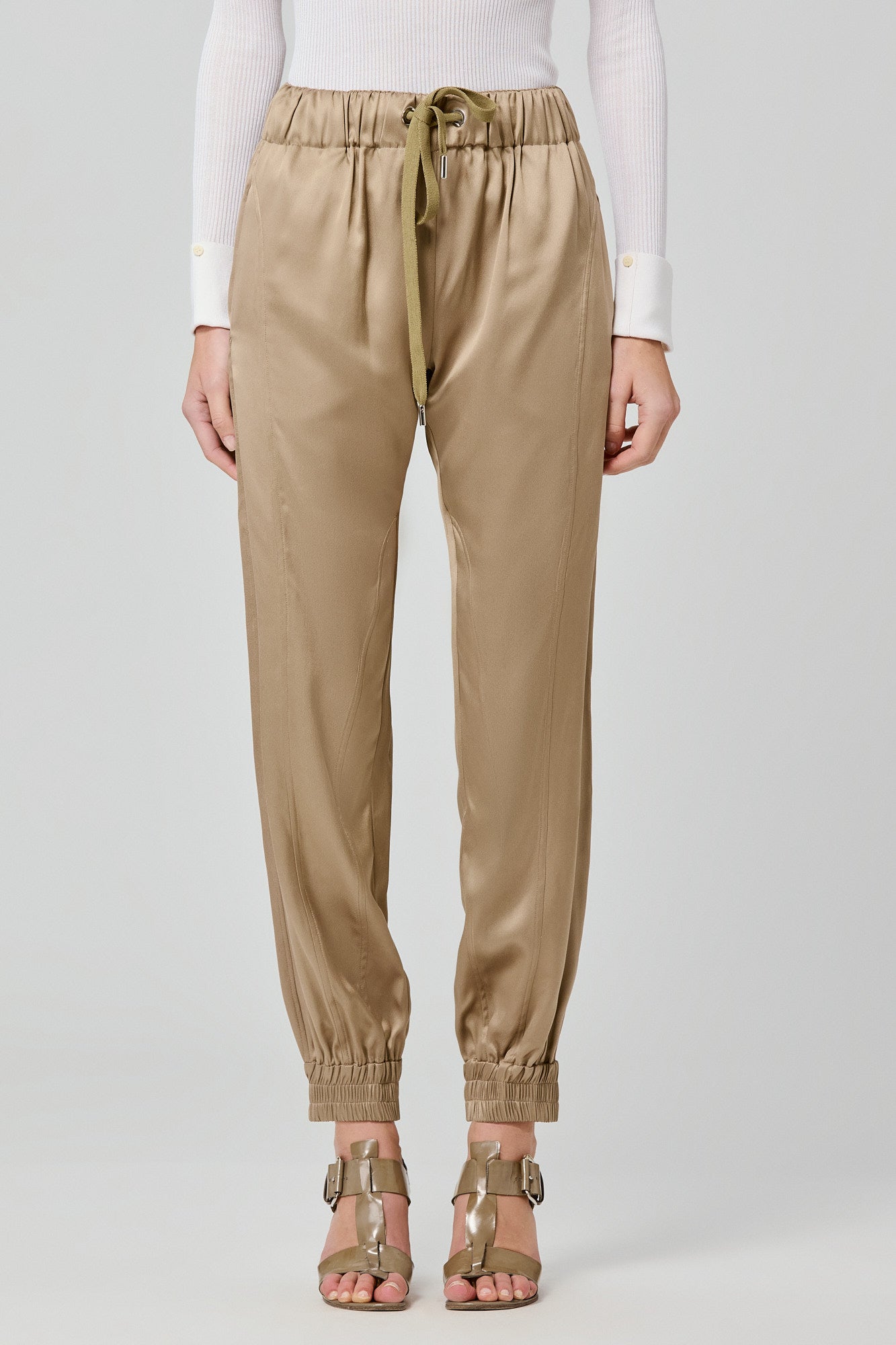 Valentina joggers in double satin