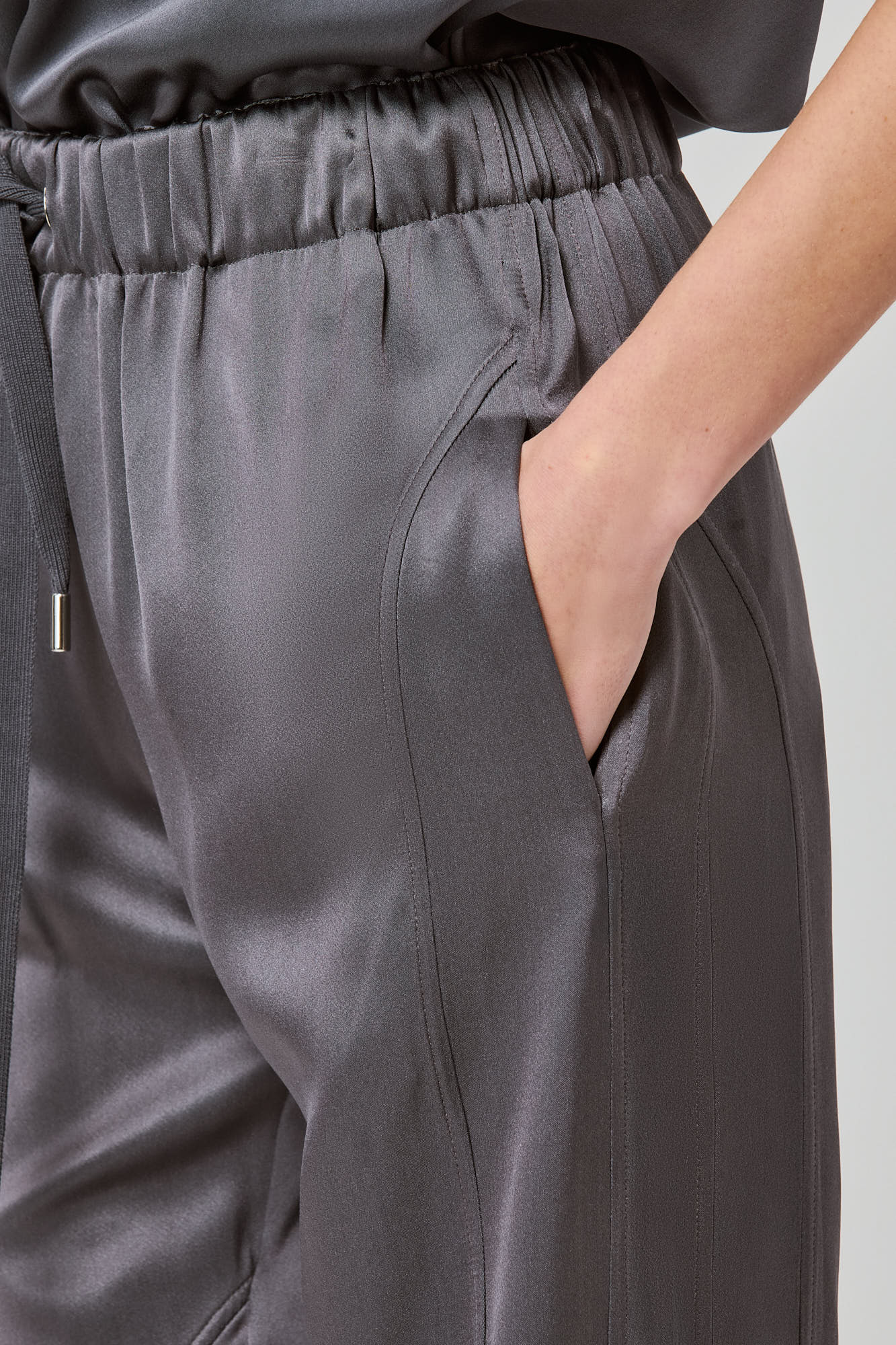 Valentina joggers in double satin