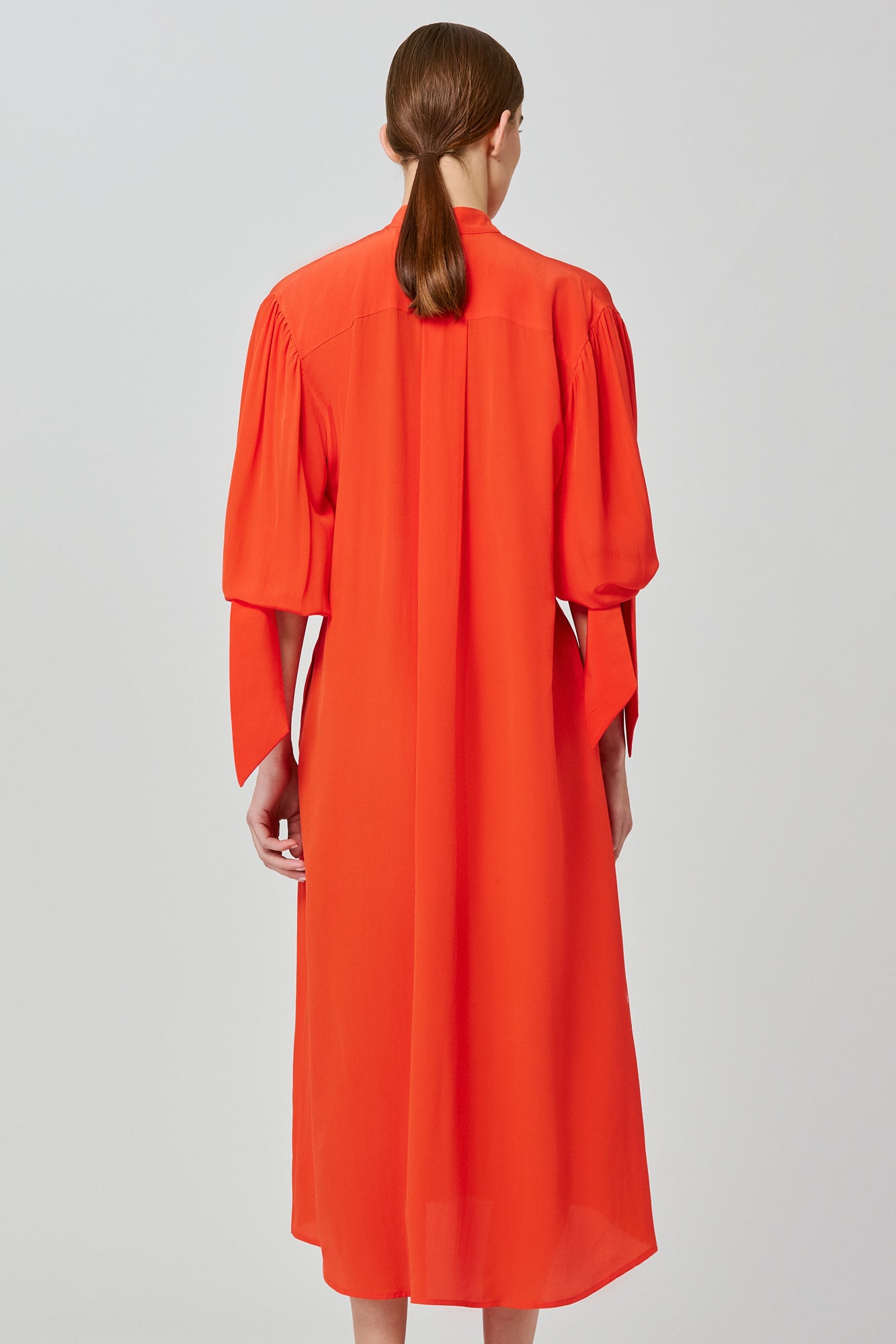 Susanna crepe de chine long dress