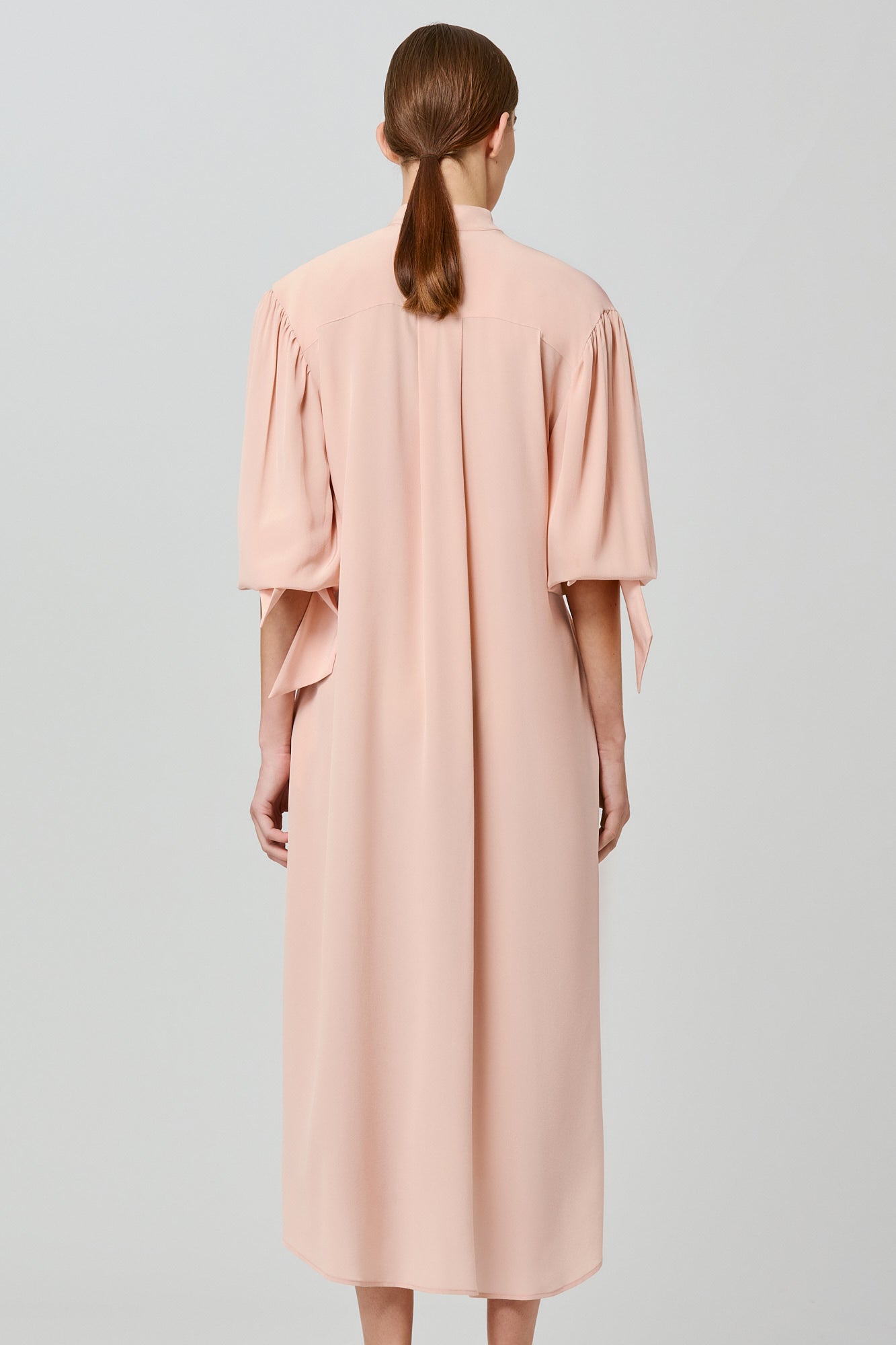 Vestito lungo Susanna in crepe de chine