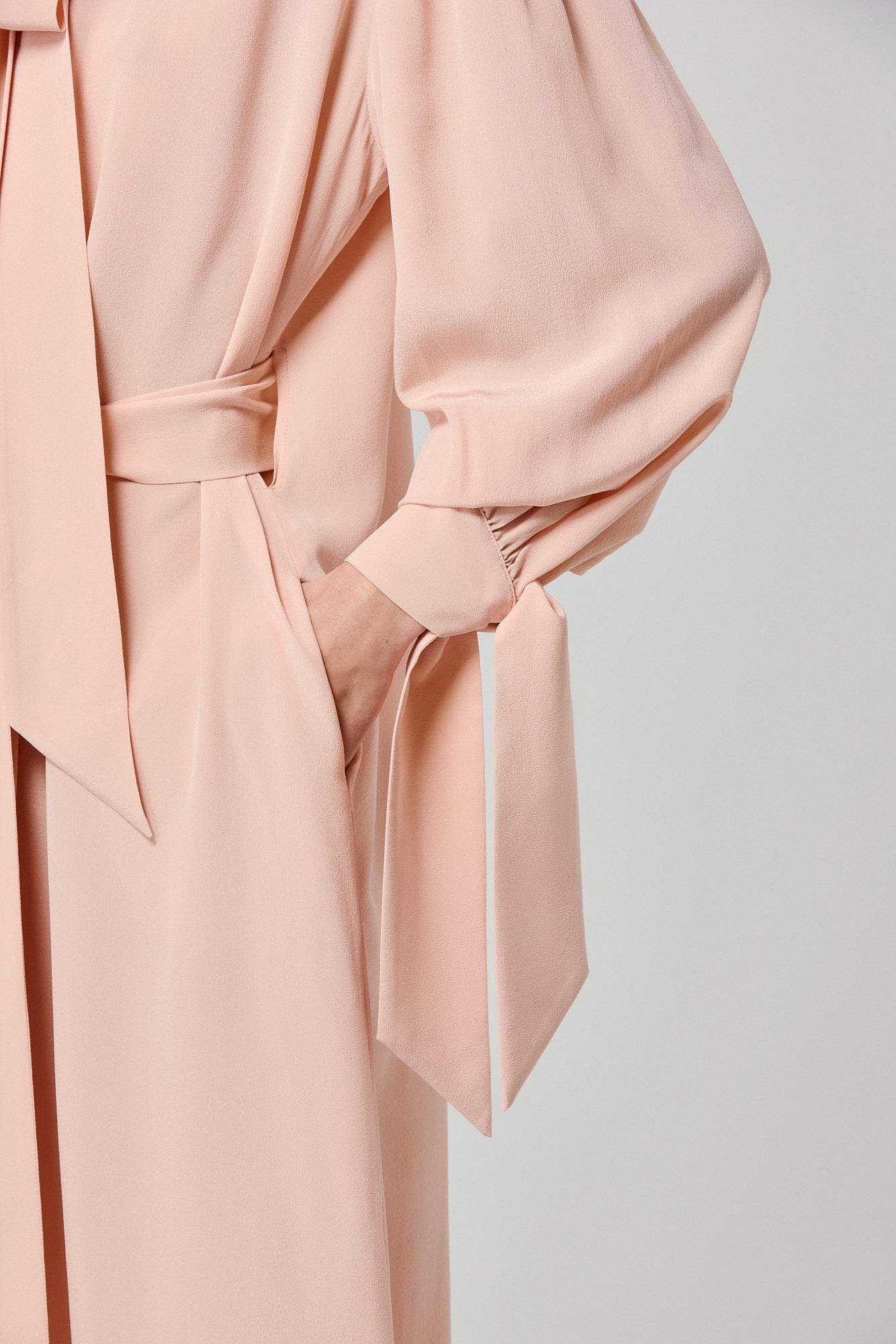 Vestito lungo Susanna in crepe de chine