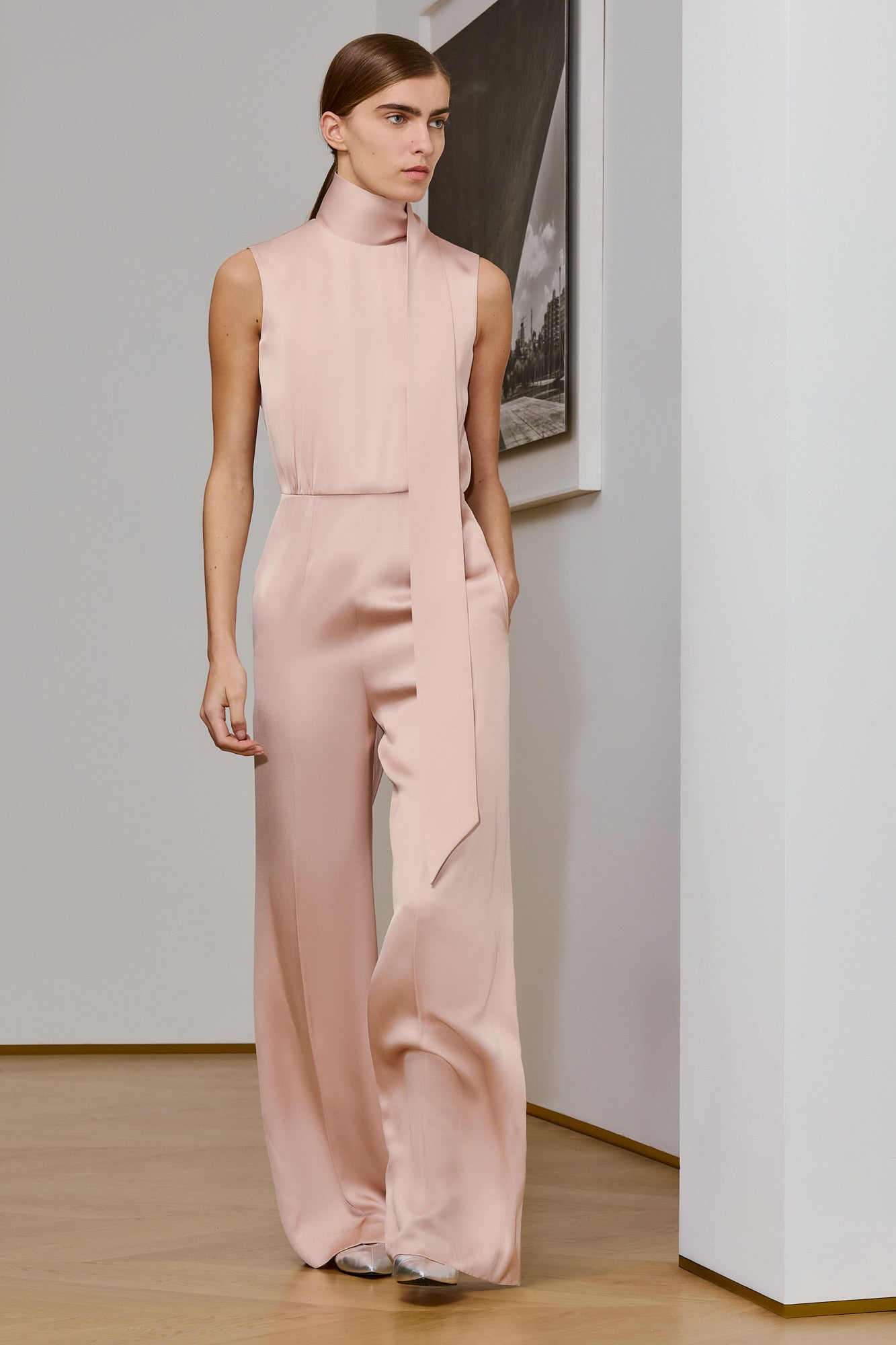 Nicole double satin jumpsuit