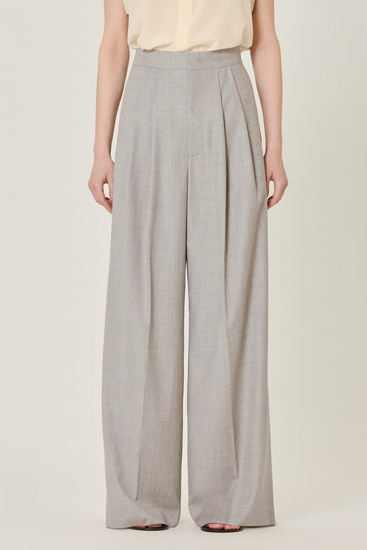 Lauren wool double pleat trousers