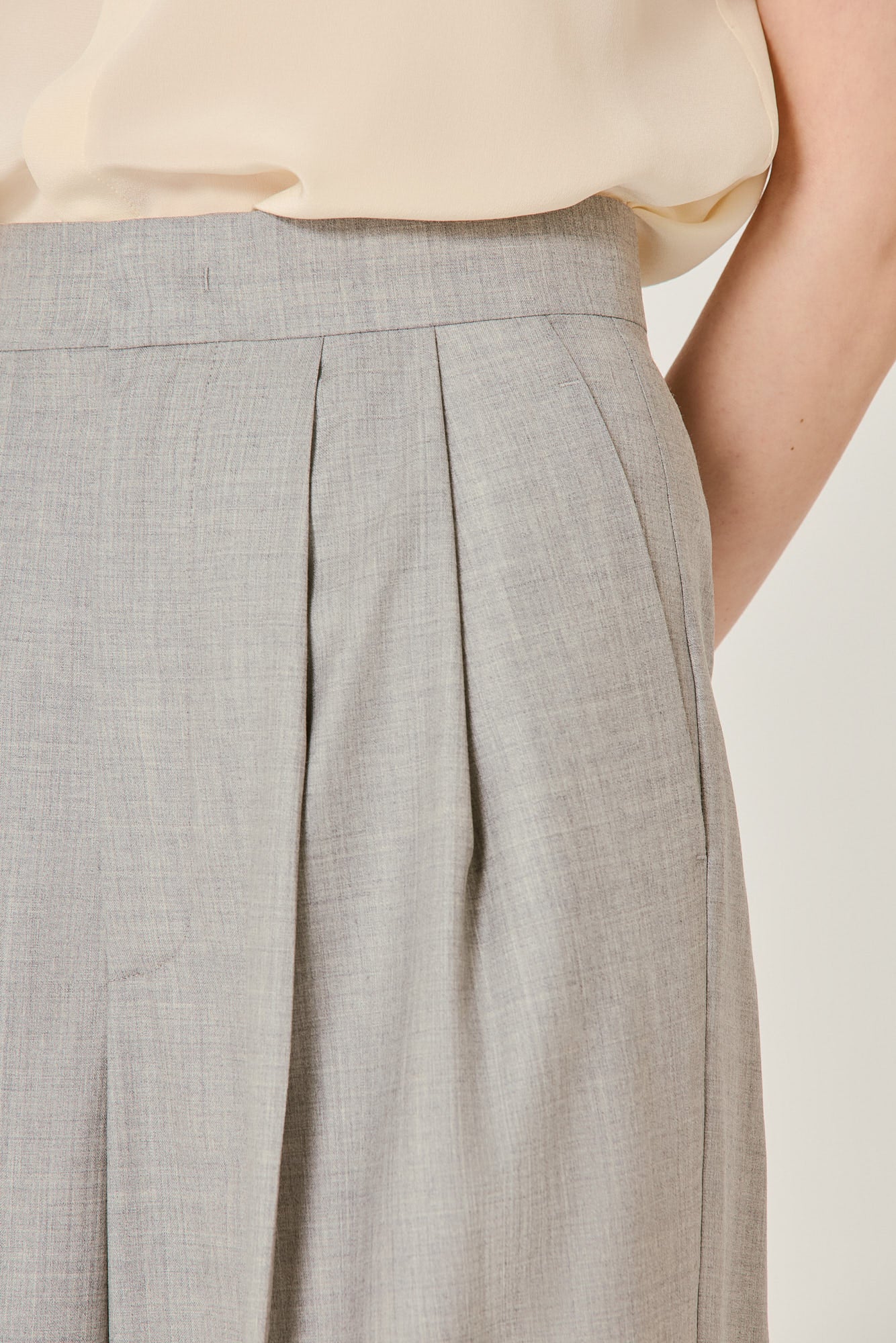 Lauren wool double pleat trousers