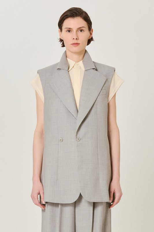 Lauren wool sleeveless jacket