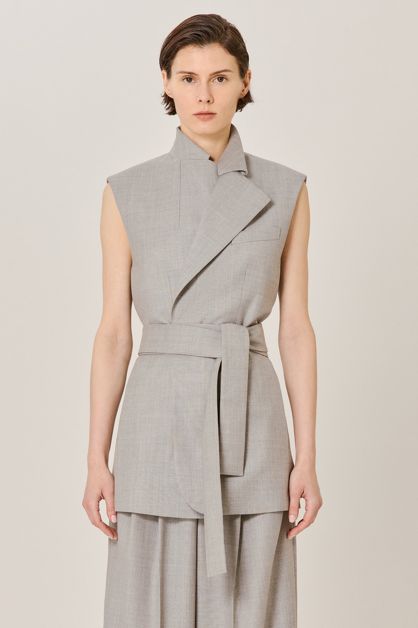 Lauren wool sleeveless jacket