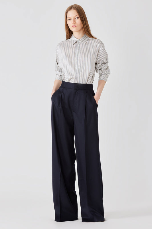 Camicia regular in twill di seta Marcella