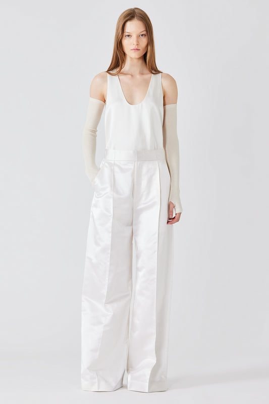 Canotta in doppio raso