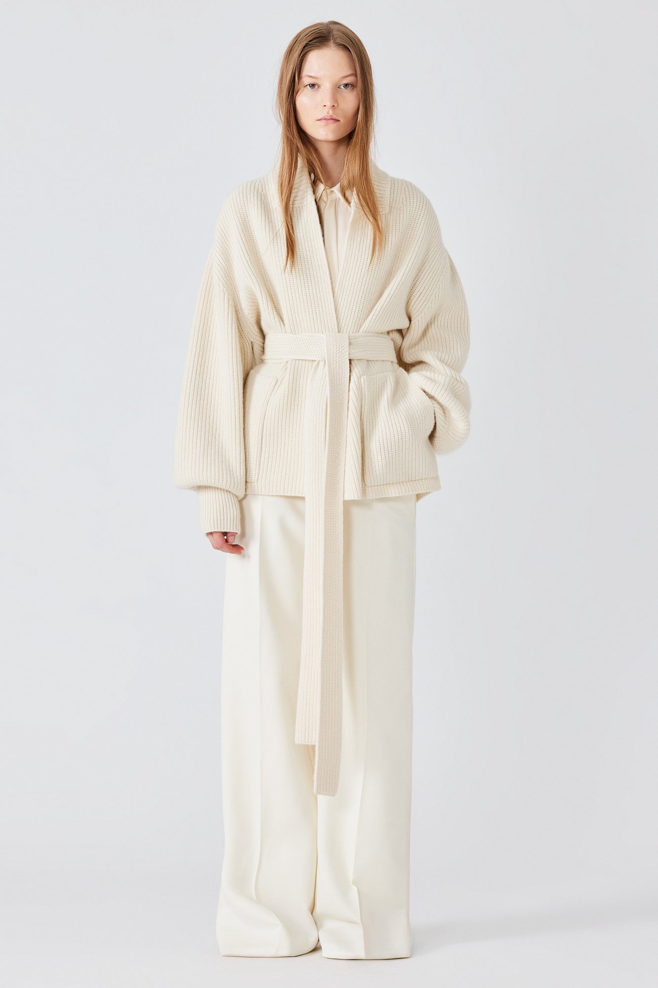 Gemma english ribbed cashmere cardigan jacket