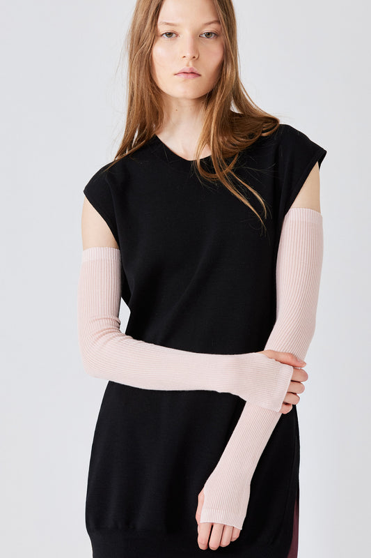 Guanti in cashmere e seta