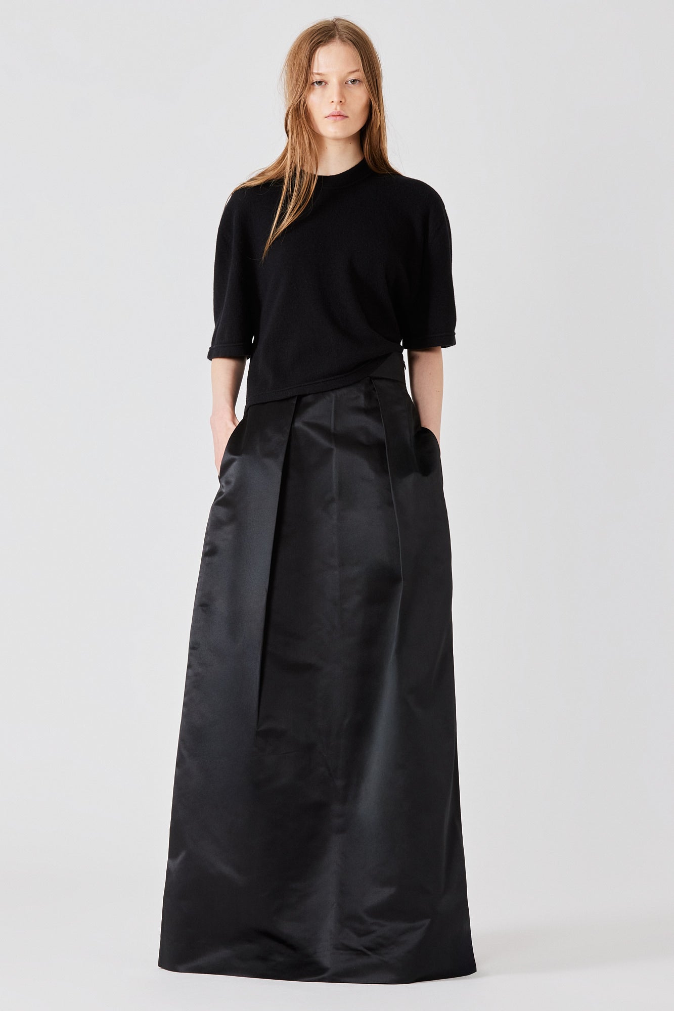 Cashmere cropped t-shirt