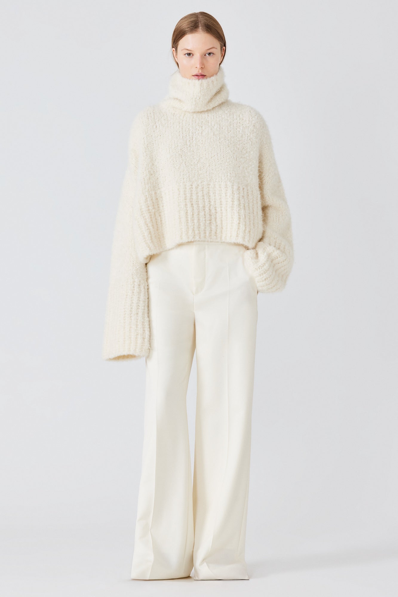 Teddy high neck sweater