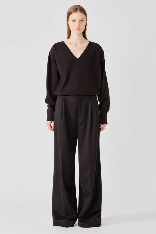 Maglione leggero in cashmere Lavinia con scollo a V