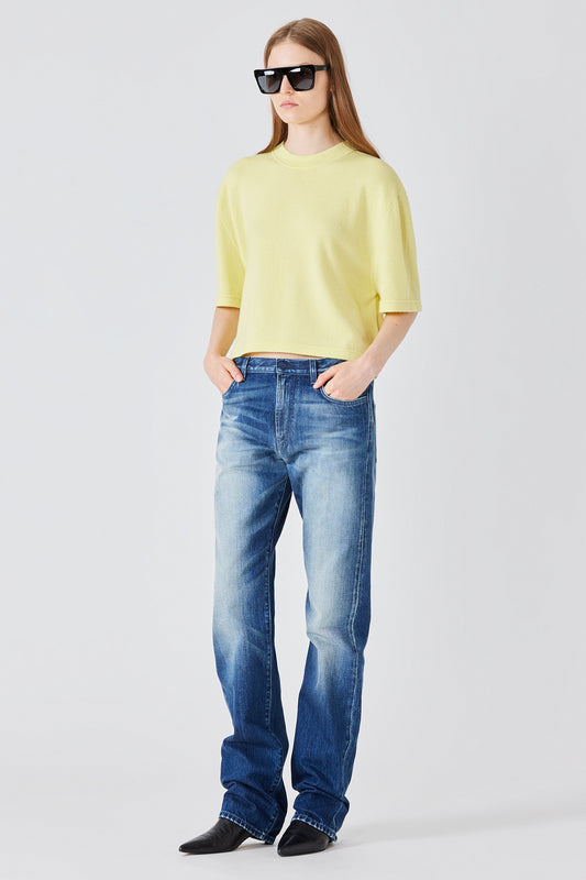 T-shirt corta in cashmere