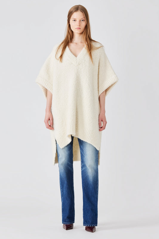 Vestito maglione Teddy scollo a V