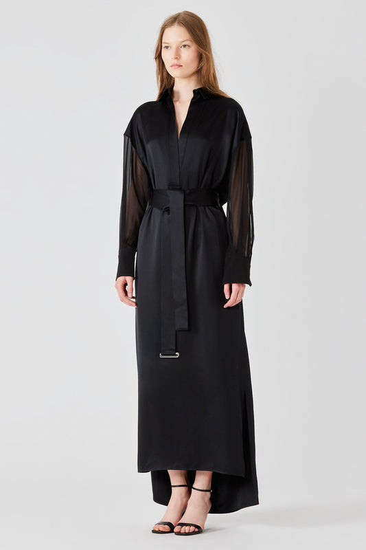 Abito doppio in raso Francesca