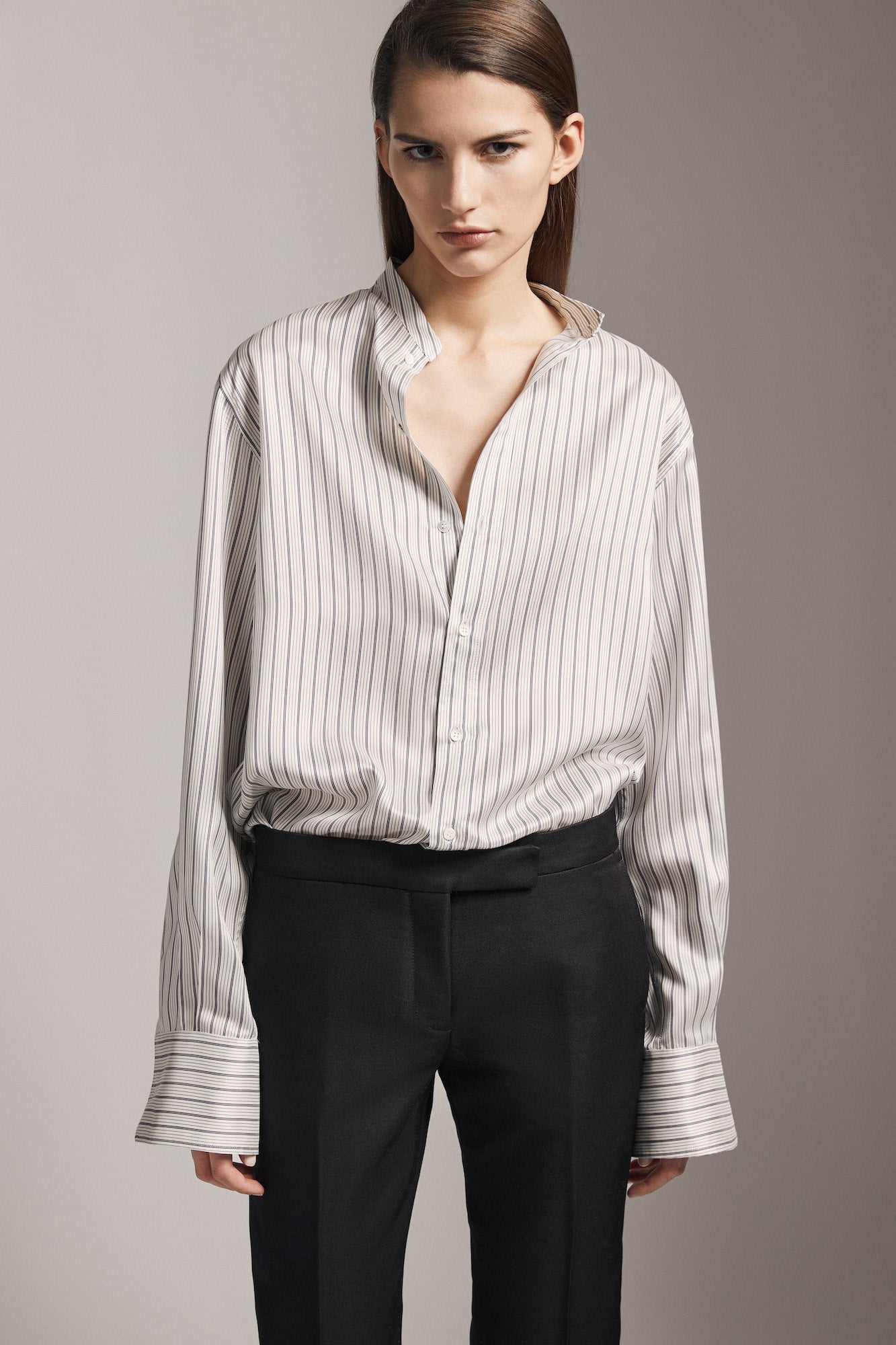 Marcella shirt in silk twill