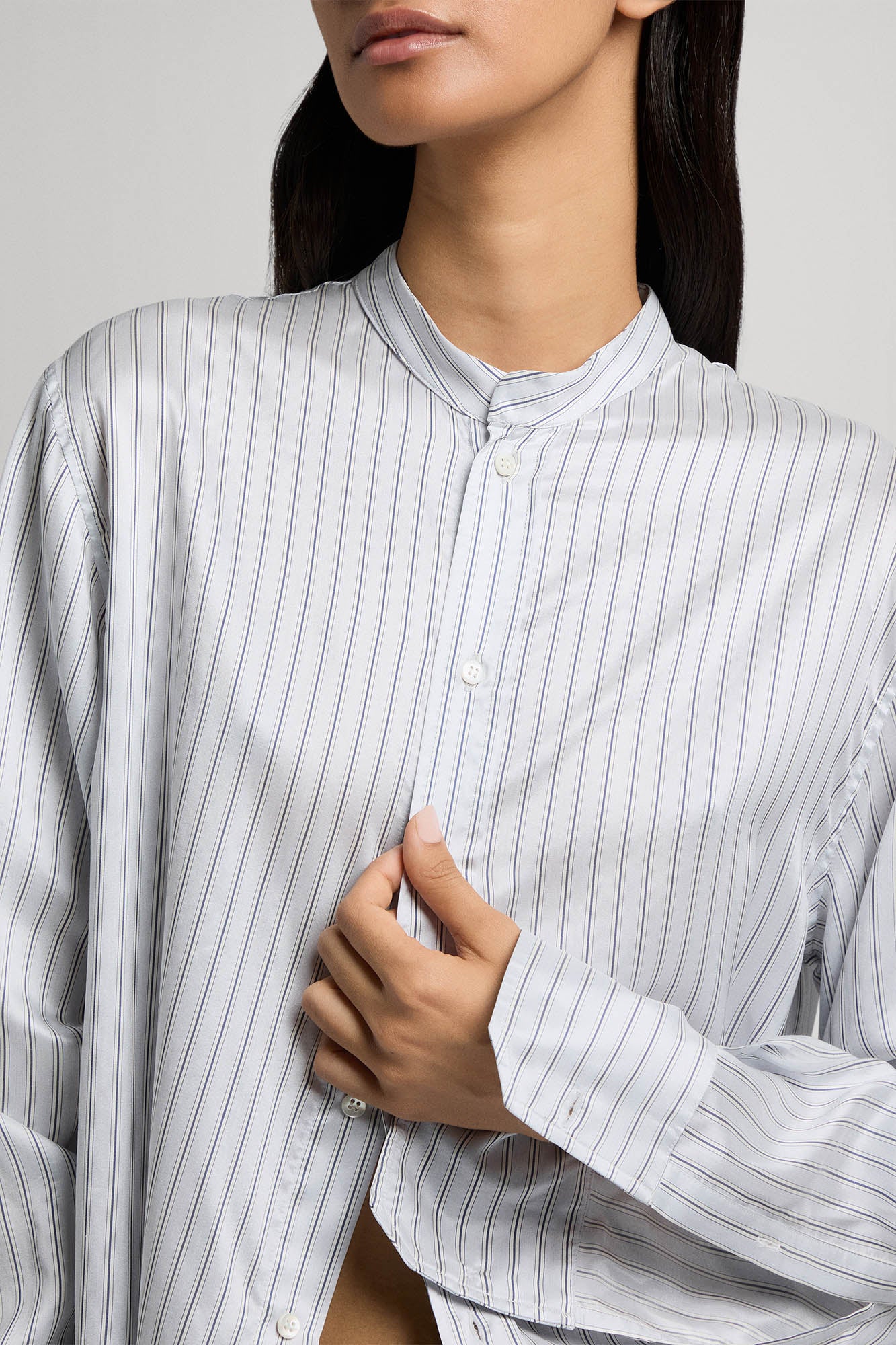 Marcella shirt in silk twill