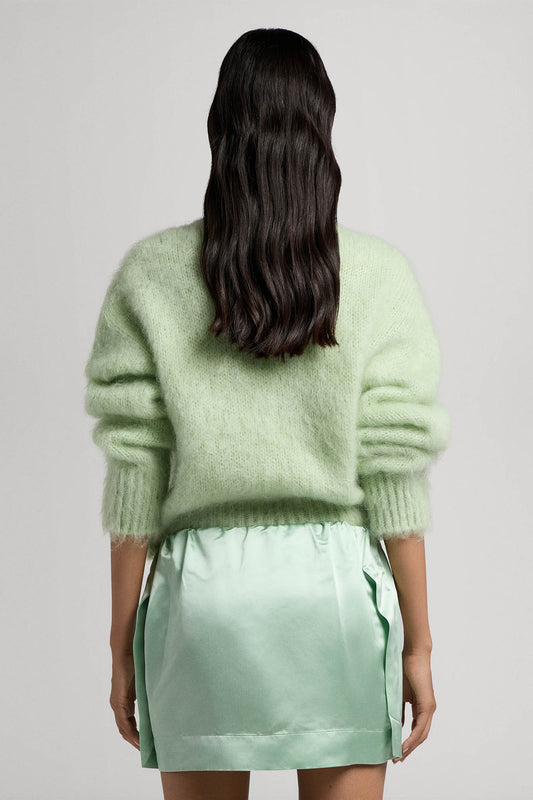 Gilda short skirt in silk duchesse