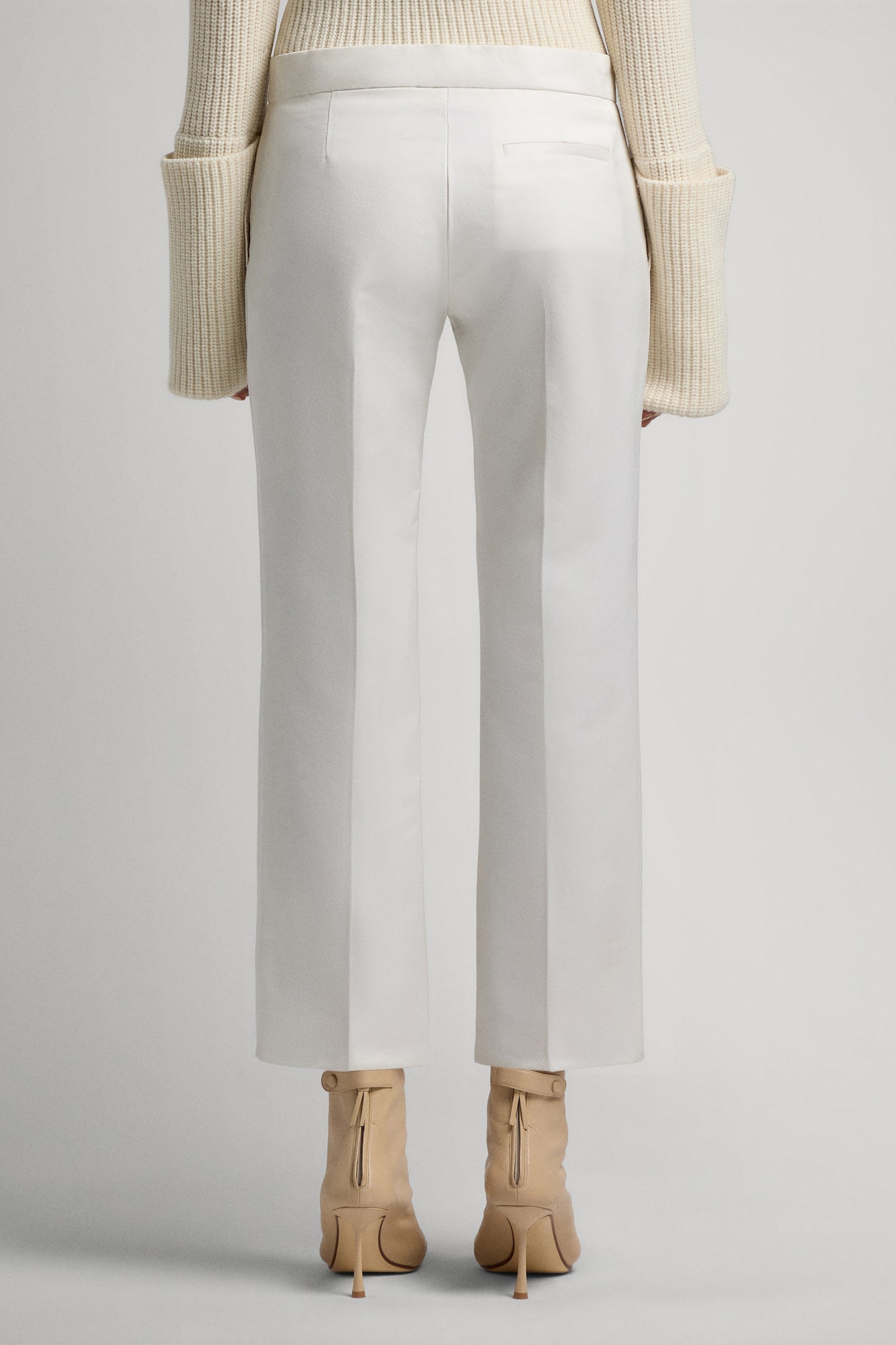 Angela cigarette trousers in silk wool