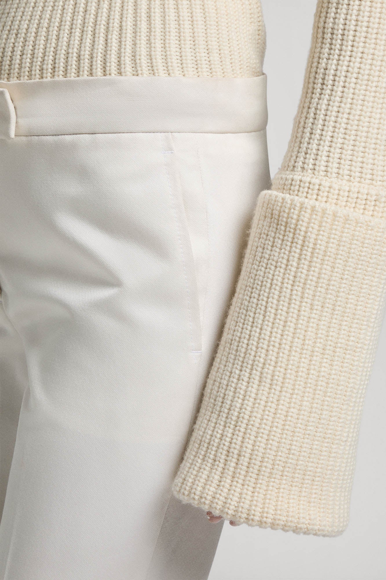 Angela cigarette trousers in silk wool