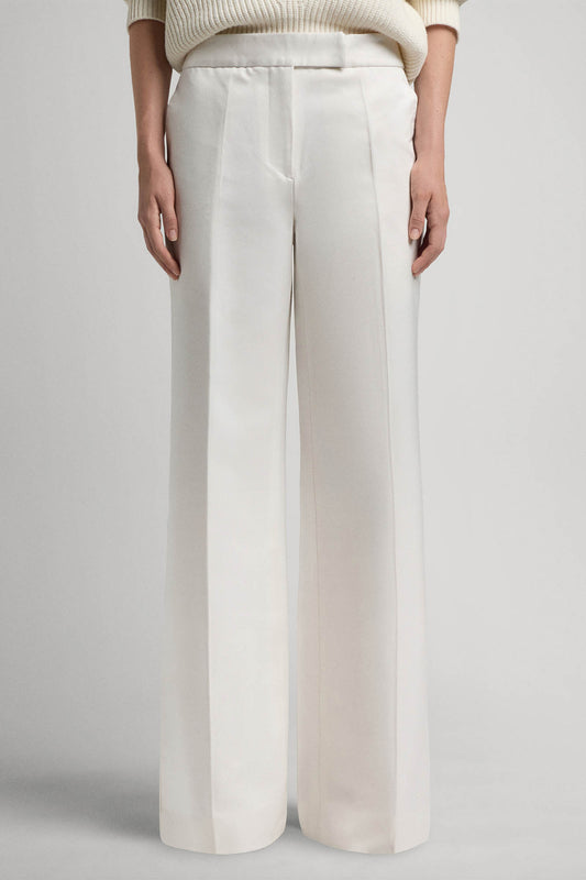 Andrea straight trousers in silk wool