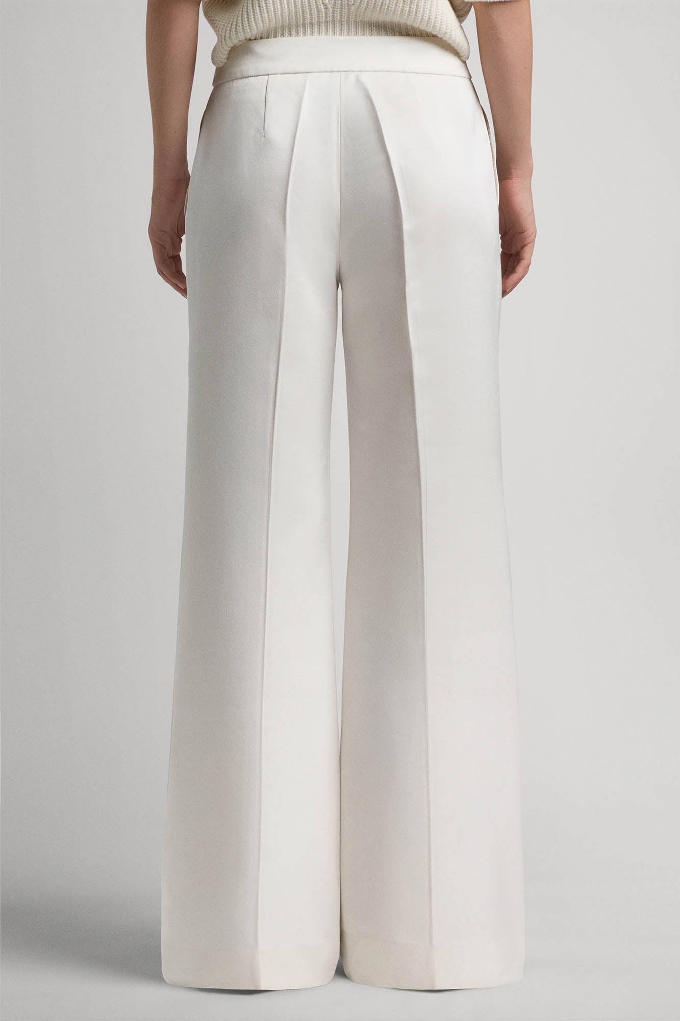 Andrea straight trousers in silk wool