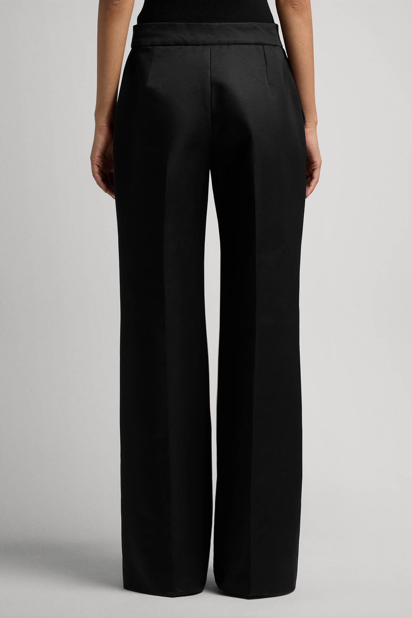 Andrea straight trousers in silk wool