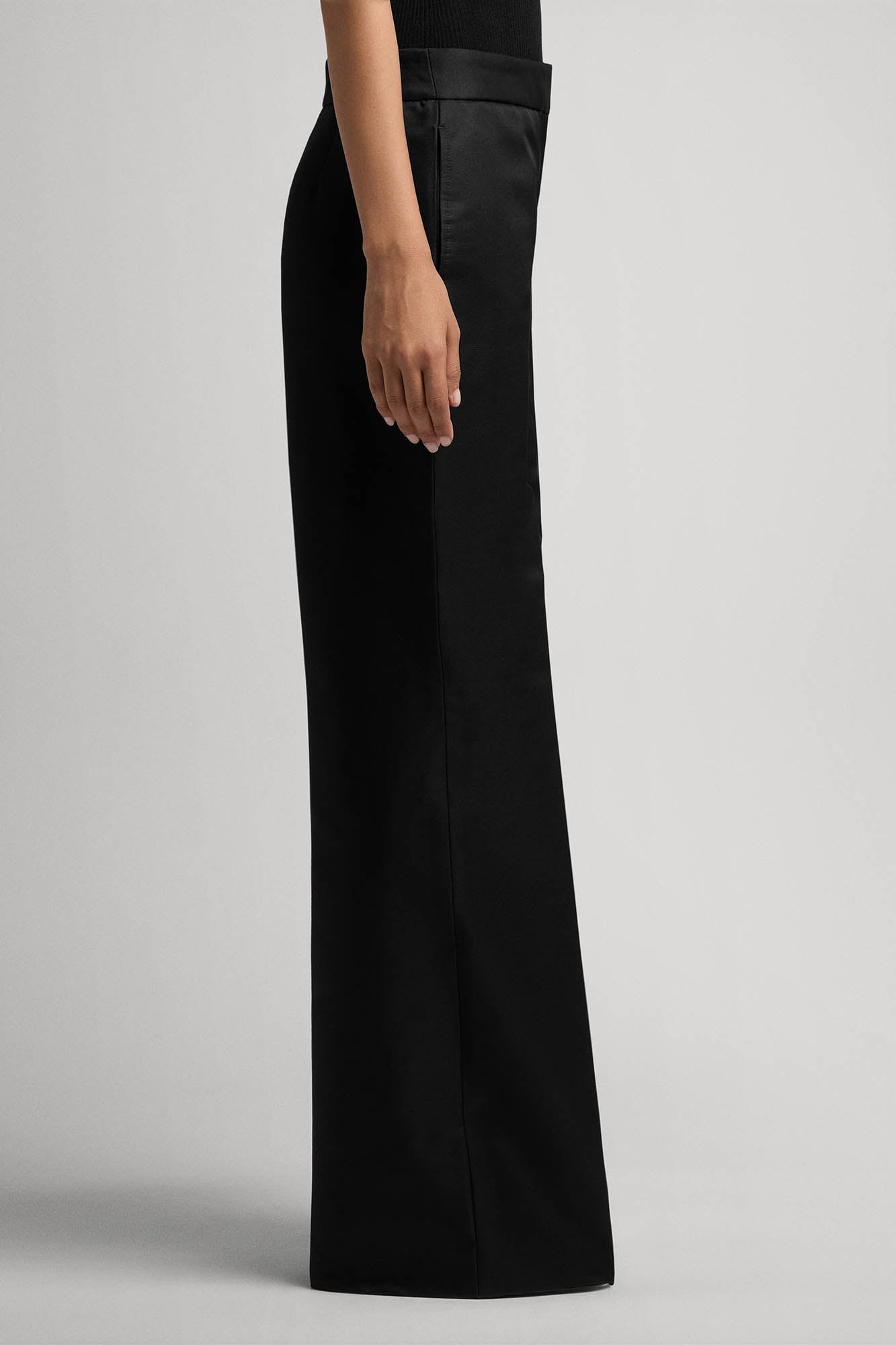 Andrea straight trousers in silk wool