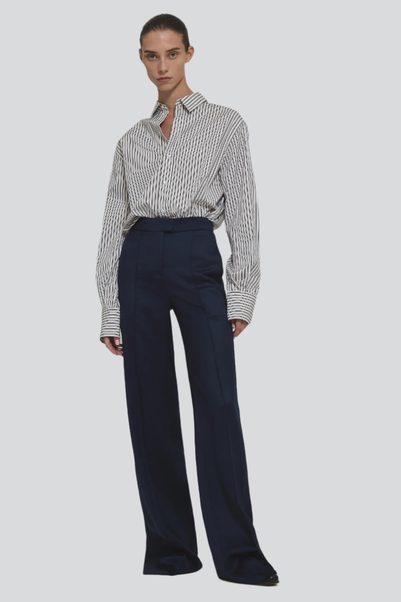 Andrea straight trousers in wool