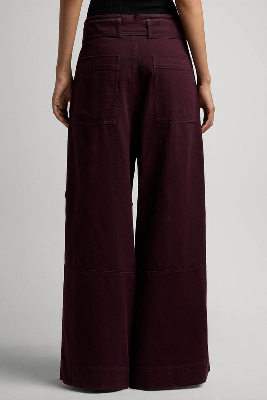 Giorgia cargo pants in cotton gabardine