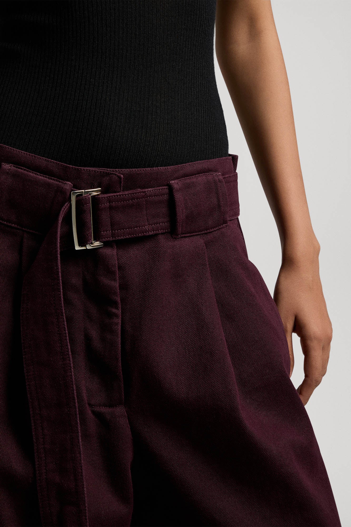 Giorgia cargo pants in cotton gabardine