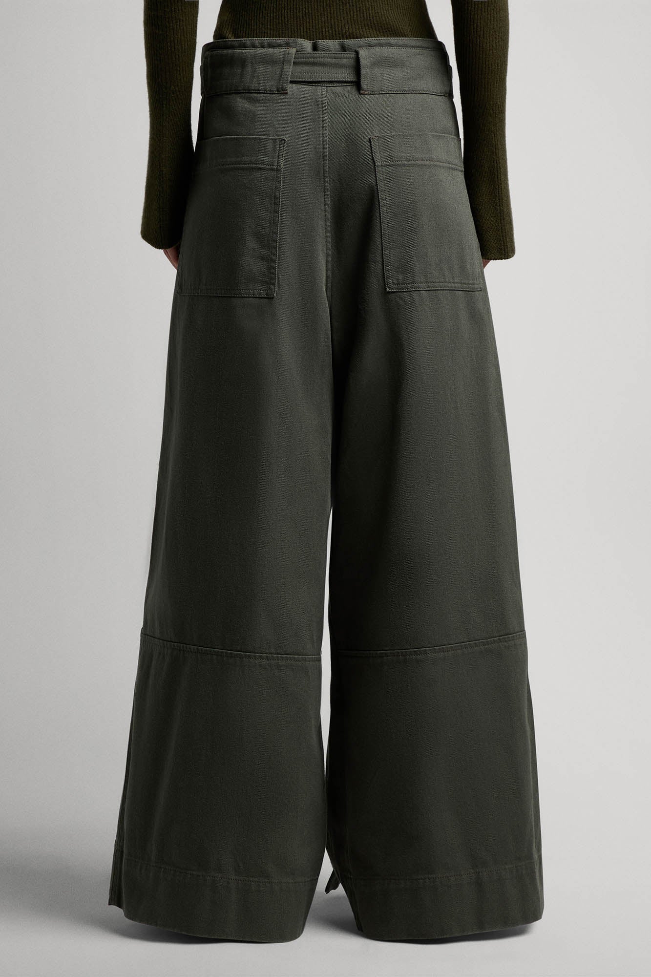 Giorgia cargo pants in cotton gabardine