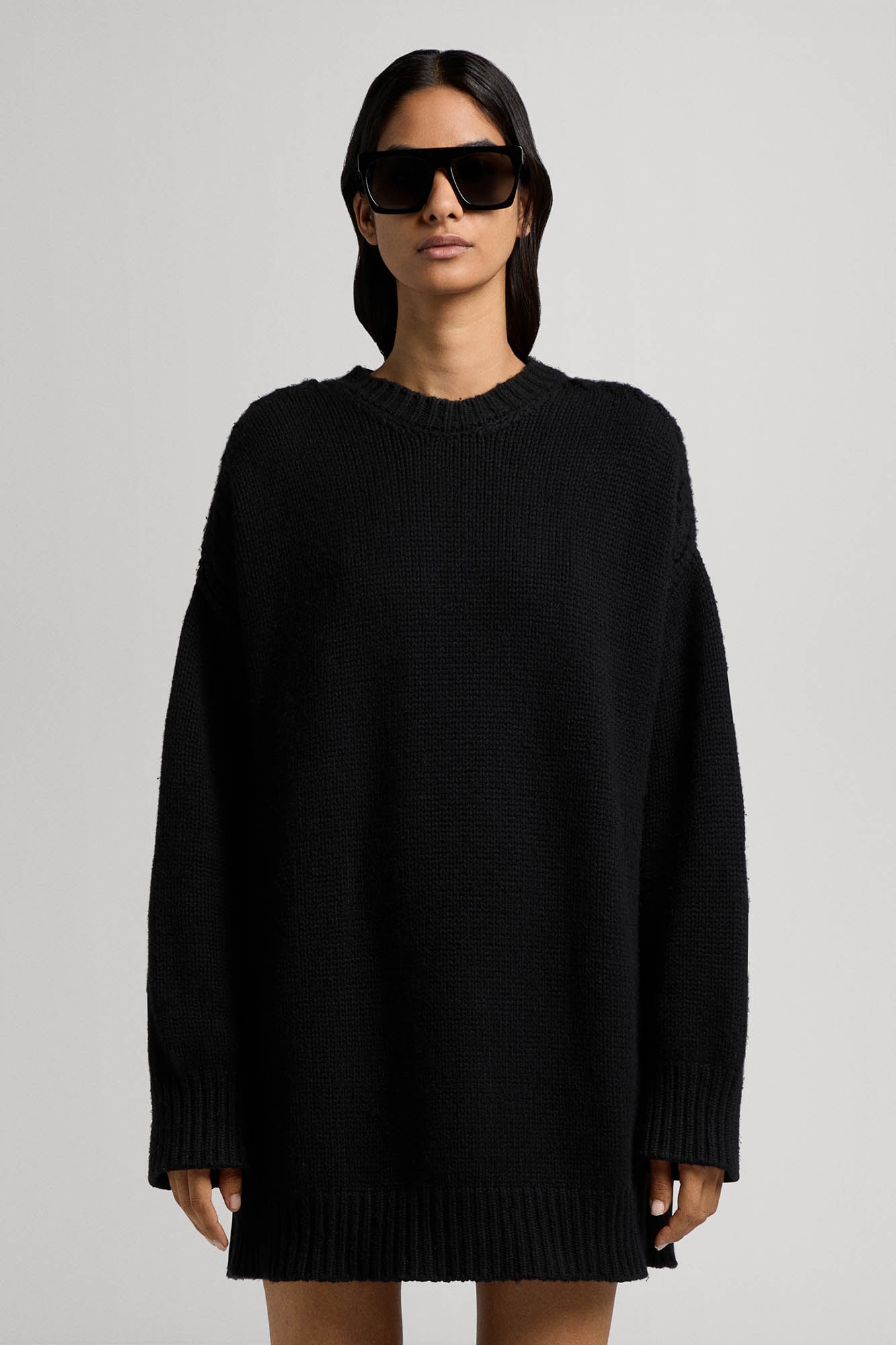 Maglione vestito collo tondo