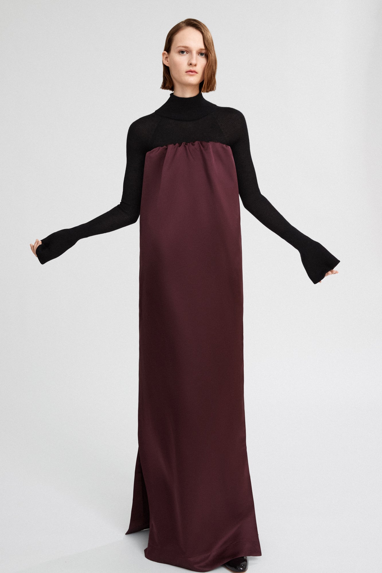 Long sleeve ribbed turtleneck