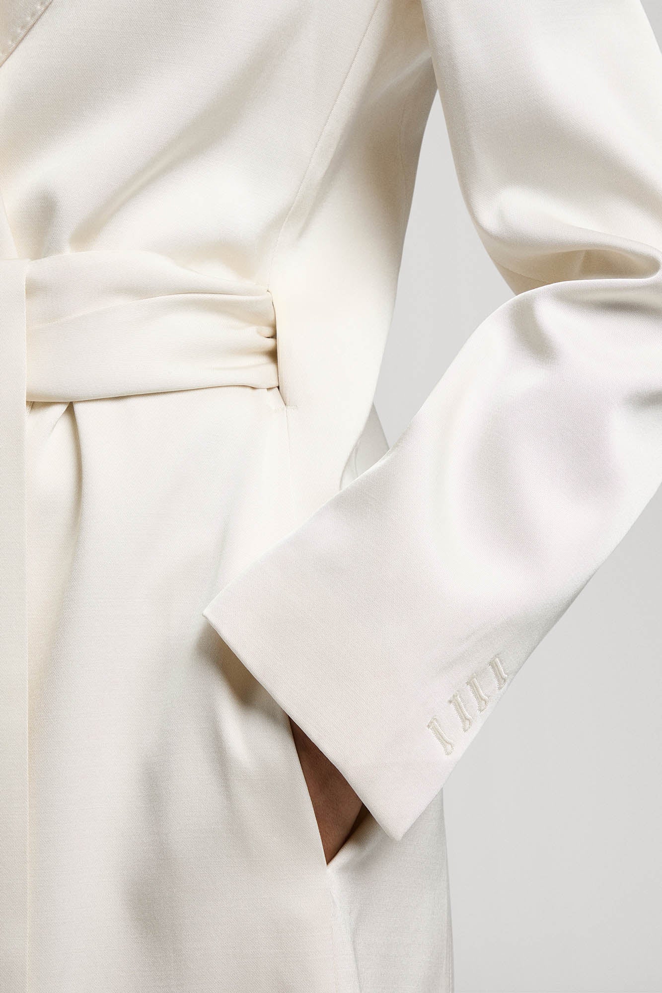 Benni blazer coat in silk wool