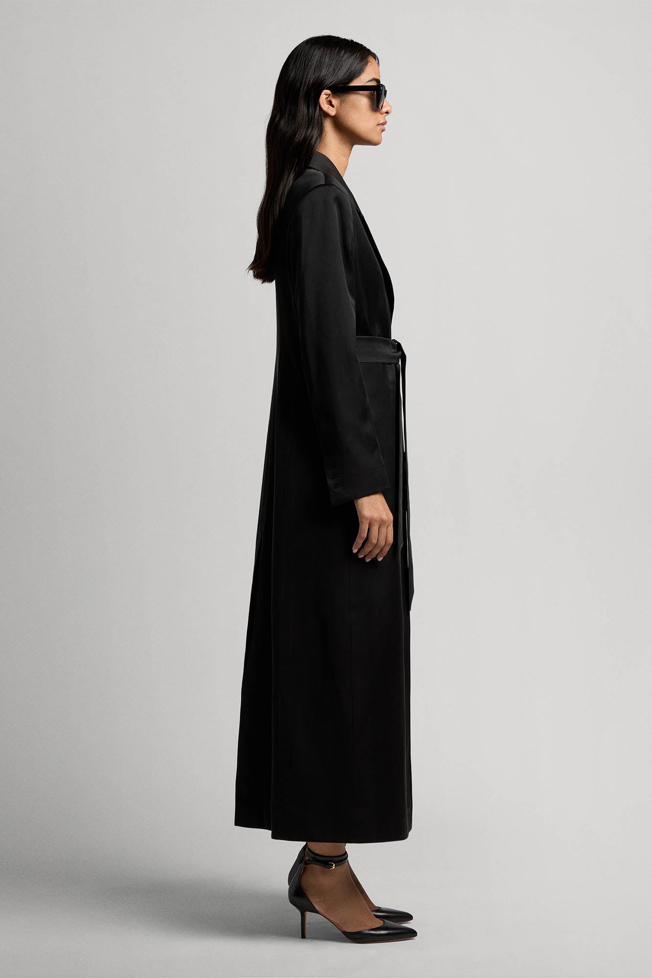 Benni blazer coat in silk wool