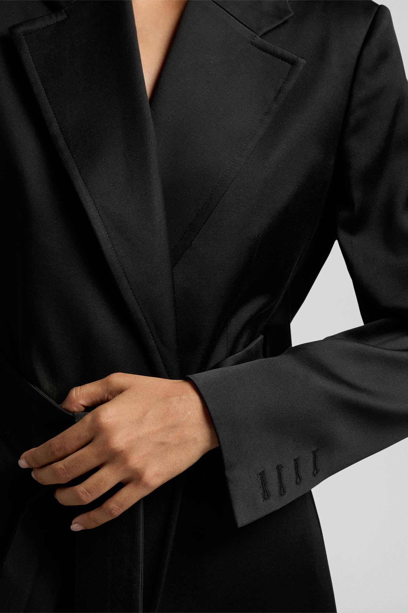 Benni blazer coat in silk wool