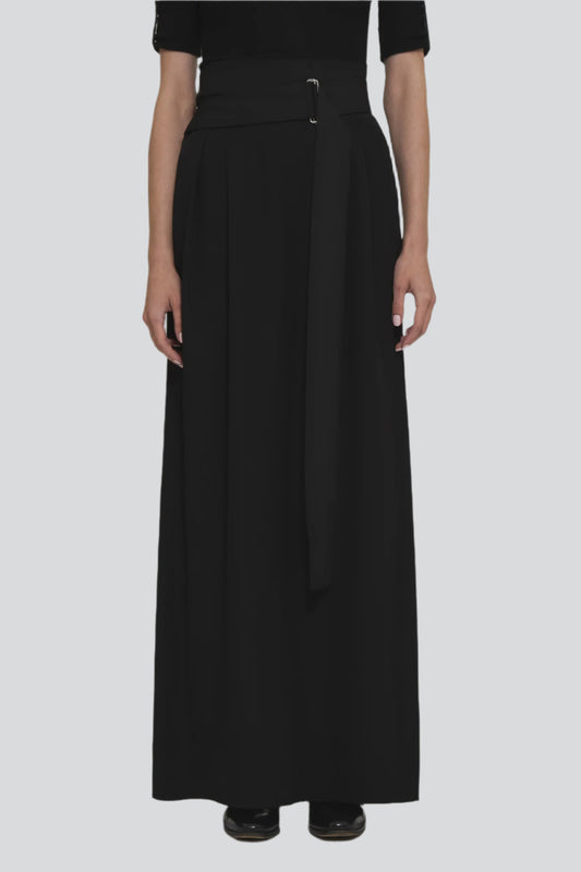 Smoking Angela wool long skirt with belt