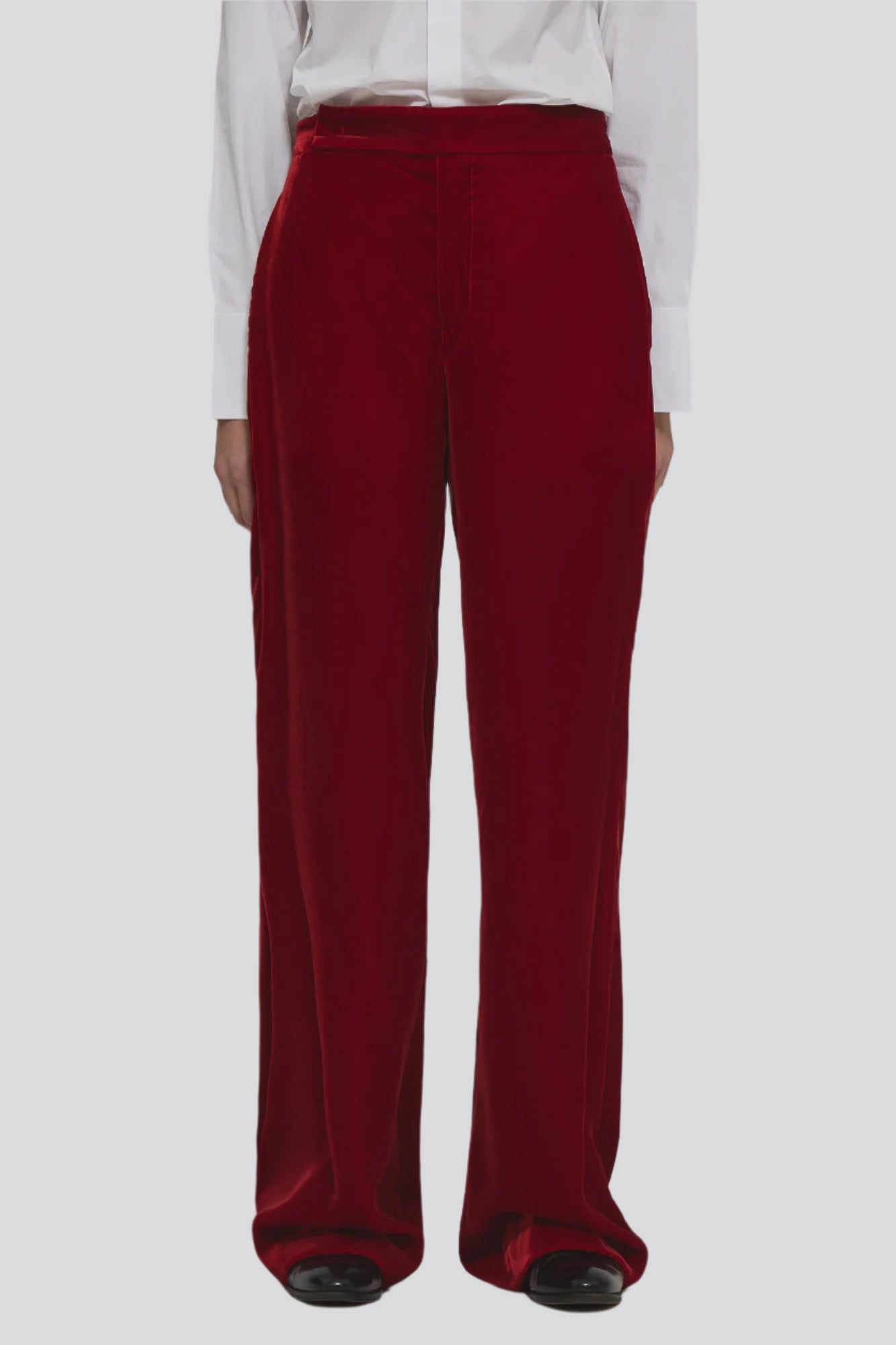 Andrea velvet regular trousers