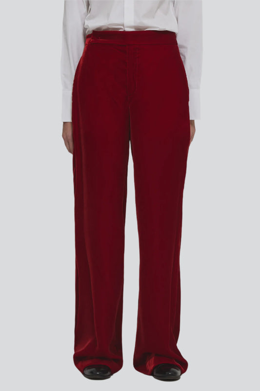 Andrea velvet regular trousers