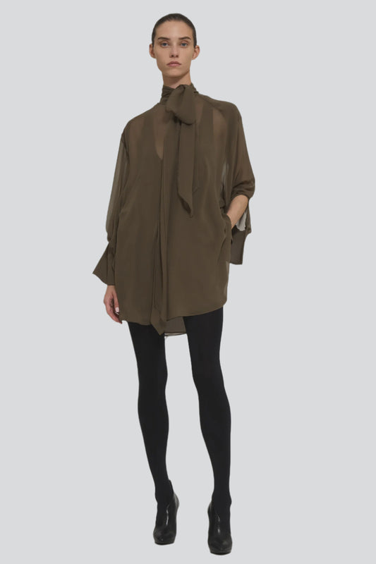 Andrea georgette dress with tank vest