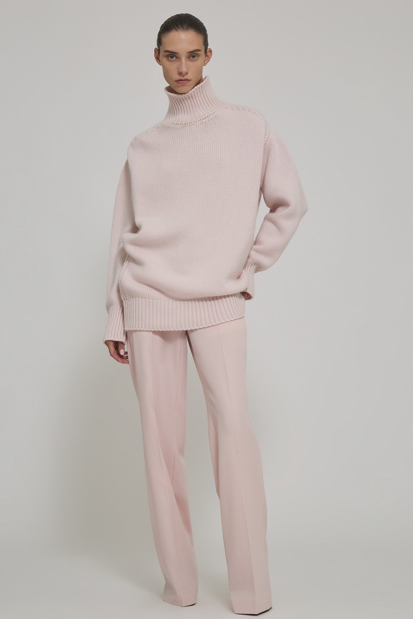 Giovanna high neck cashmere sweater dress