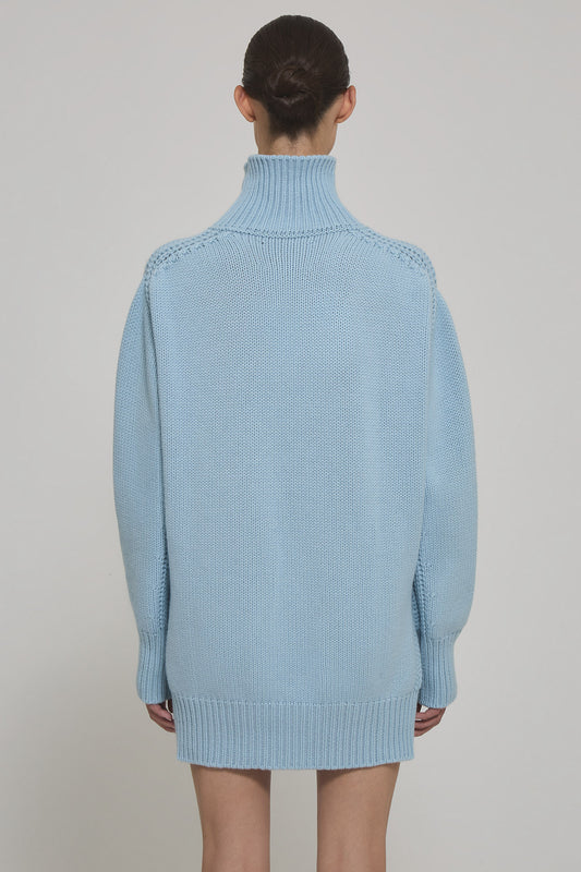 Giovanna high neck cashmere sweater dress