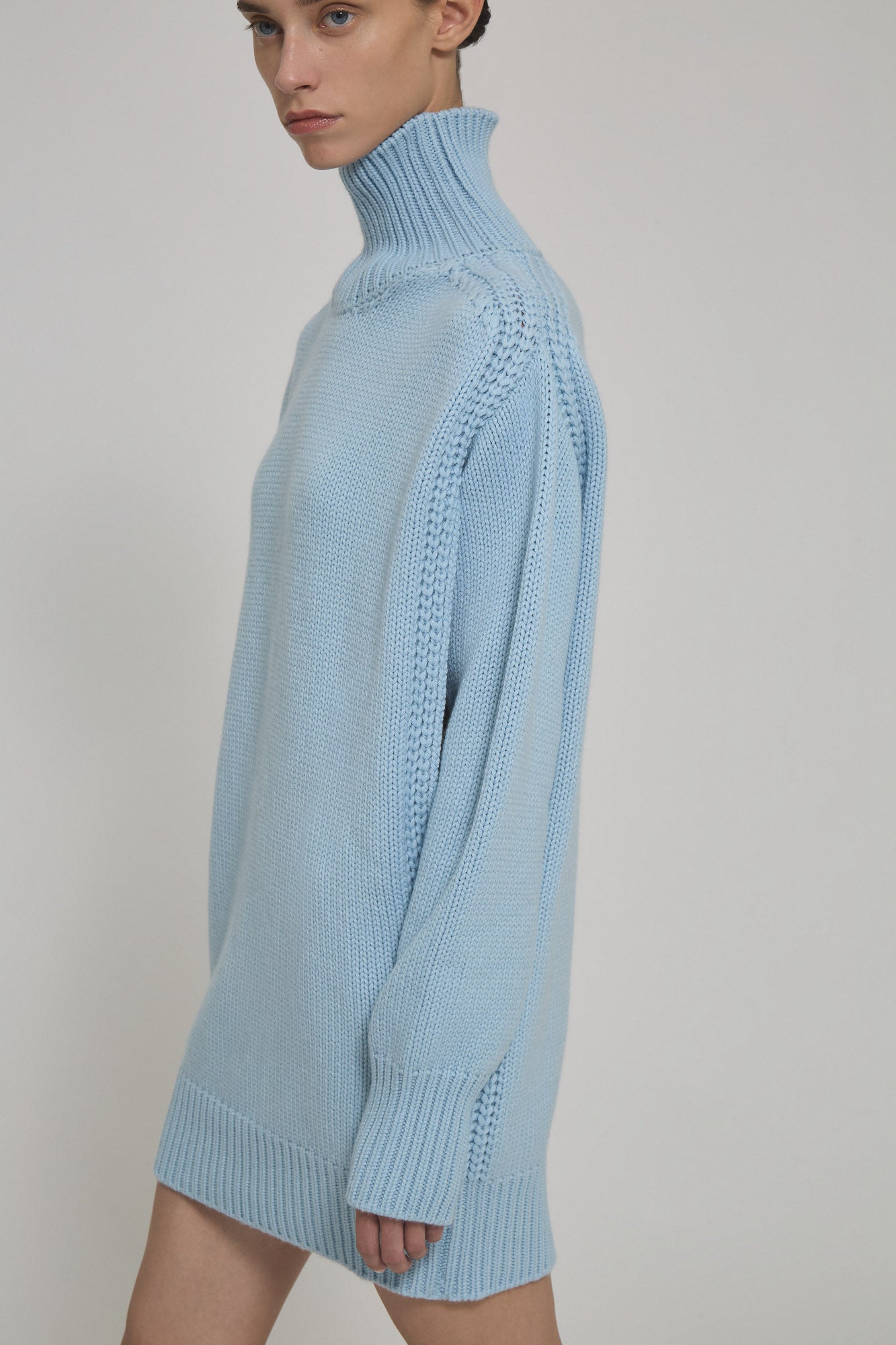 Giovanna high neck cashmere sweater dress