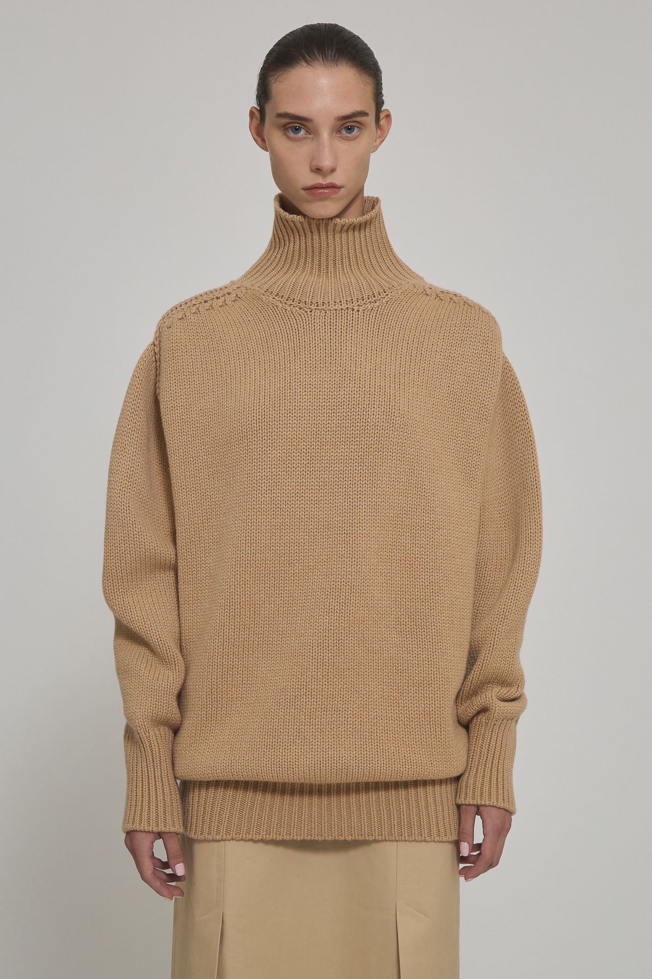 Giovanna high neck cashmere sweater dress