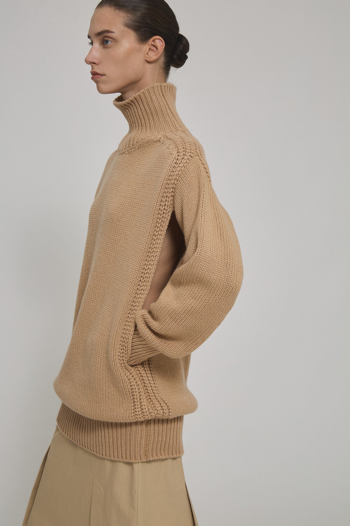 Giovanna high neck cashmere sweater dress