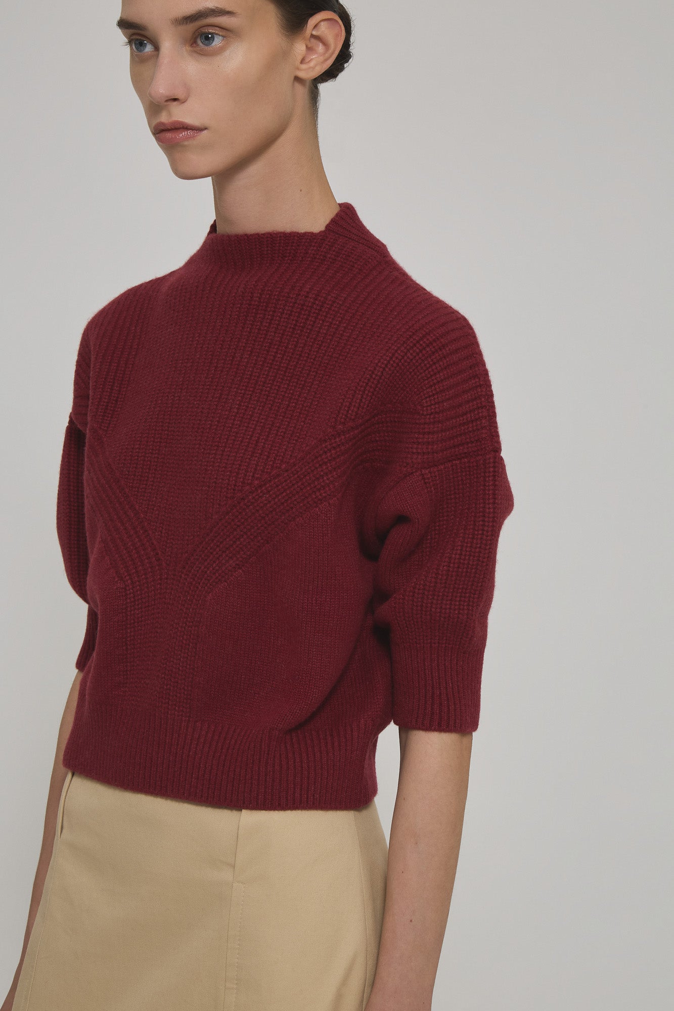 Armor cashmere boat neck sweater