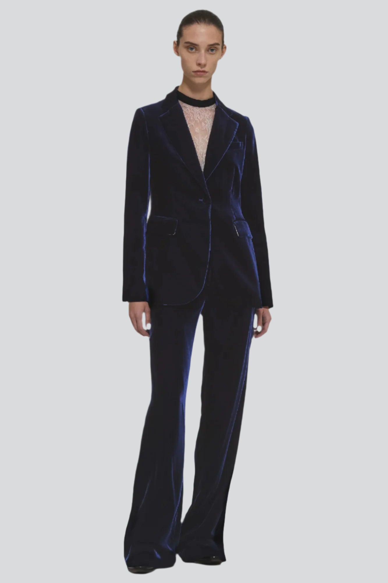 Andrea velvet regular trousers